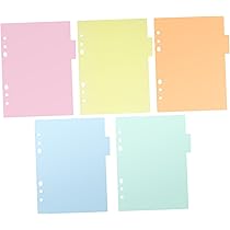 【専用ページ】さくさま Shen Xia A5 カラープラスチックインデックス仕切り - 12枚